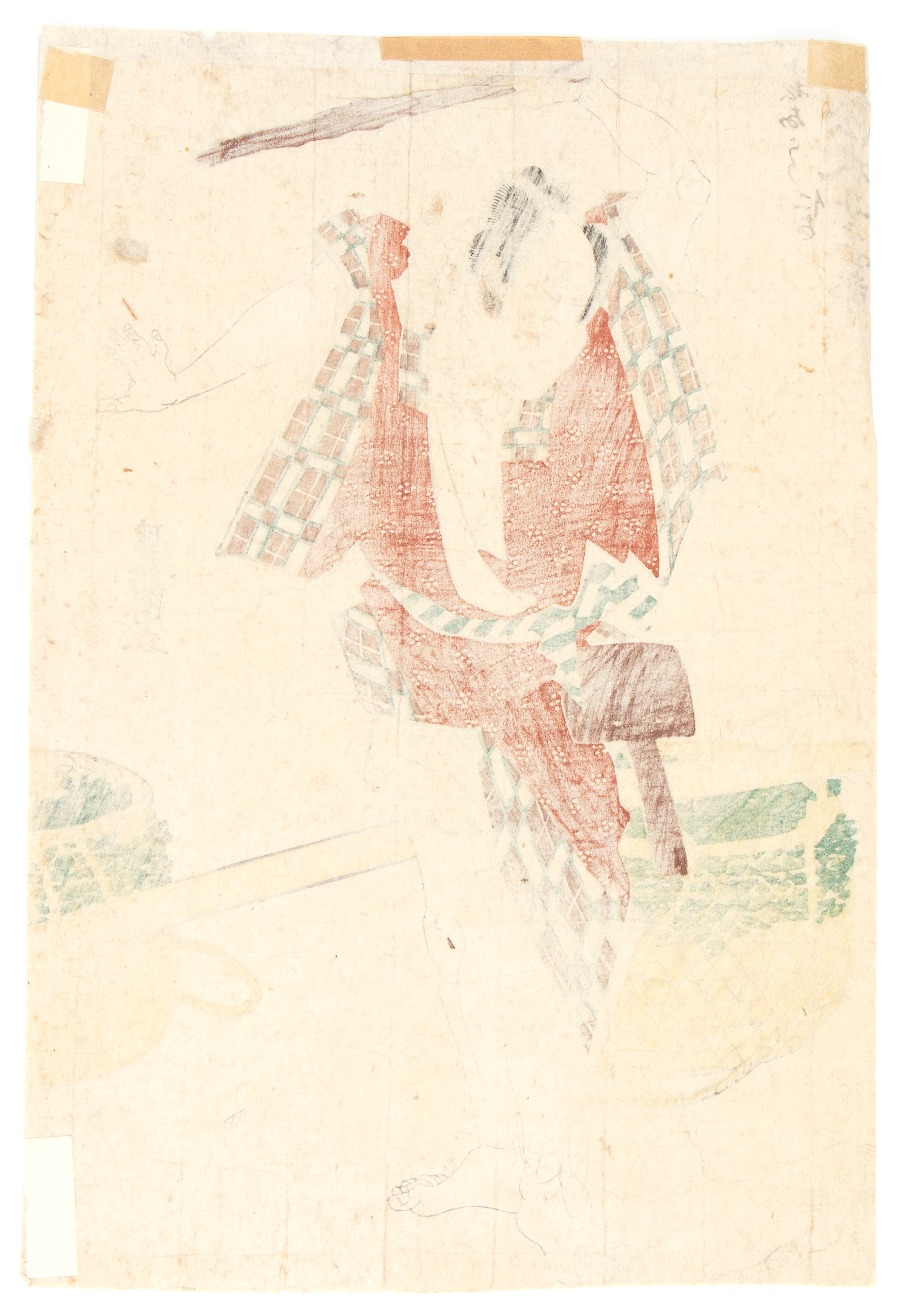 Utagawa Kunisada, Xilografia raffigurante Ume No Yoshibei