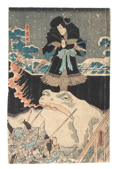 Utagawa Kunisada, Xilografia di Jiraiya Goketsu