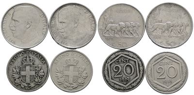 Regno d'Italia, Vittorio Emanuele III (1900-1943), Lotto di 4 monete da 20 centesimi ‘Esagono’ e ...
