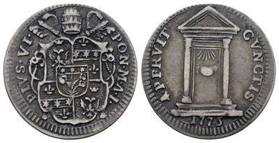 Pio VI, Grosso del Giubileo 1775