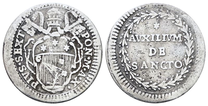 Stato Pontificio, Grosso del 1785, anno X di Pio VI