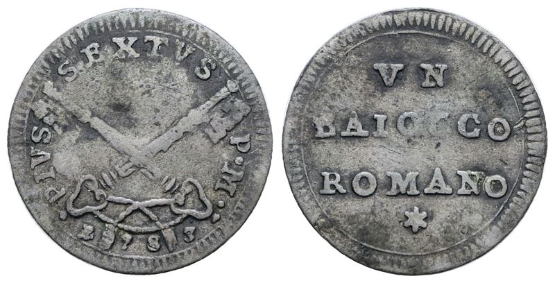 Stato Pontificio, Baiocco di Pio VI (1783)