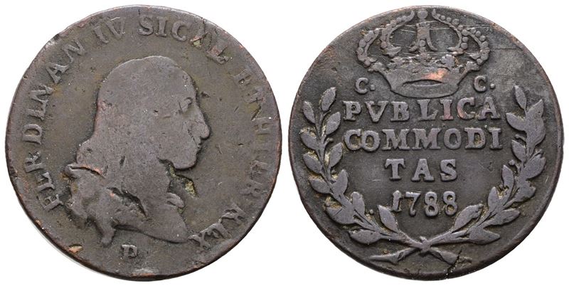 Ferdinando IV di Borbone, Publica 3 tornesi 1788, Regno di Napoli