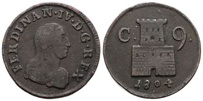 Ferdinando IV di Borbone, 9 cavalli 1804