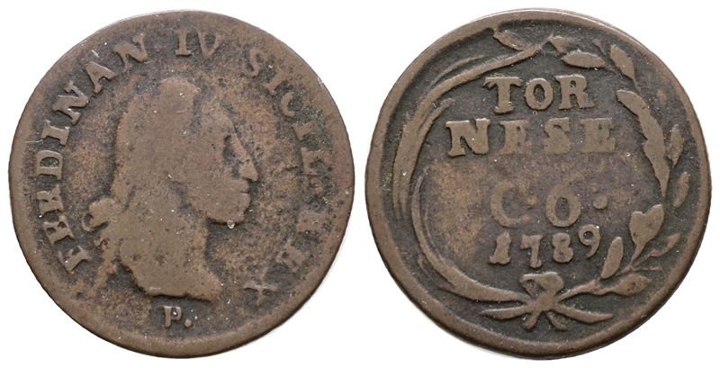 Ferdinando IV di Borbone, Tornese 6 cavalli, 1789