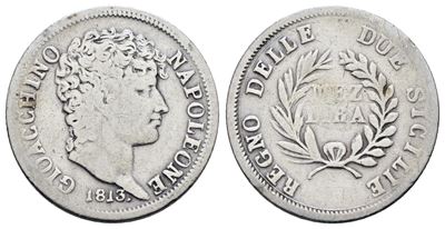 Gioacchino Napoleone, Mezza lira 1813