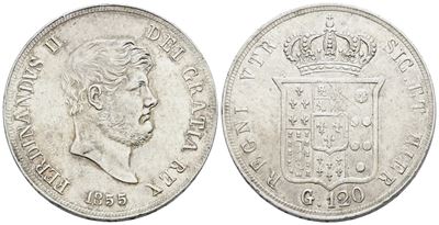 Ferdinando II di Borbone, Piastra 120 grana 1854