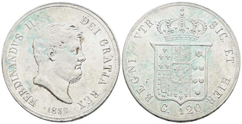 Ferdinando II di Borbone, Piastra 120 grana 1856