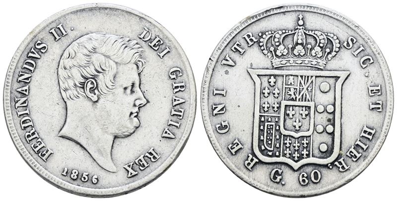 Ferdinando II di Borbone, 60 grana 1856, Regno delle Due Sicilie