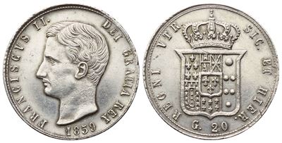 Francesco II di Borbone, Tarì 1859 (Regno delle Due Sicilie)