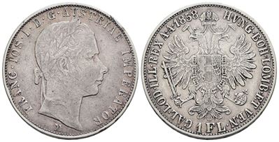 Francesco Giuseppe, Fiorino del Regno Lombardo Veneto (1858), Ag 12,35gr, Gig.81