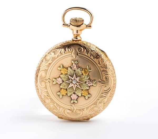 Lancaster PA: orologio da tasca in oro 14k