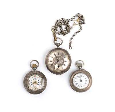 Orologi da tasca, Lotto di tre pezzi