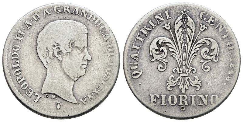 Leopoldo II, Fiorino del Granducato di Toscana, 1843