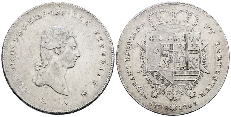 Ludovico I di Borbone, Francescone 1803, Granducato di Toscana