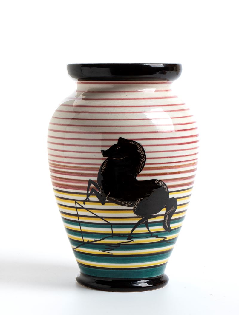 Vaso in stile ceramiche Rometti