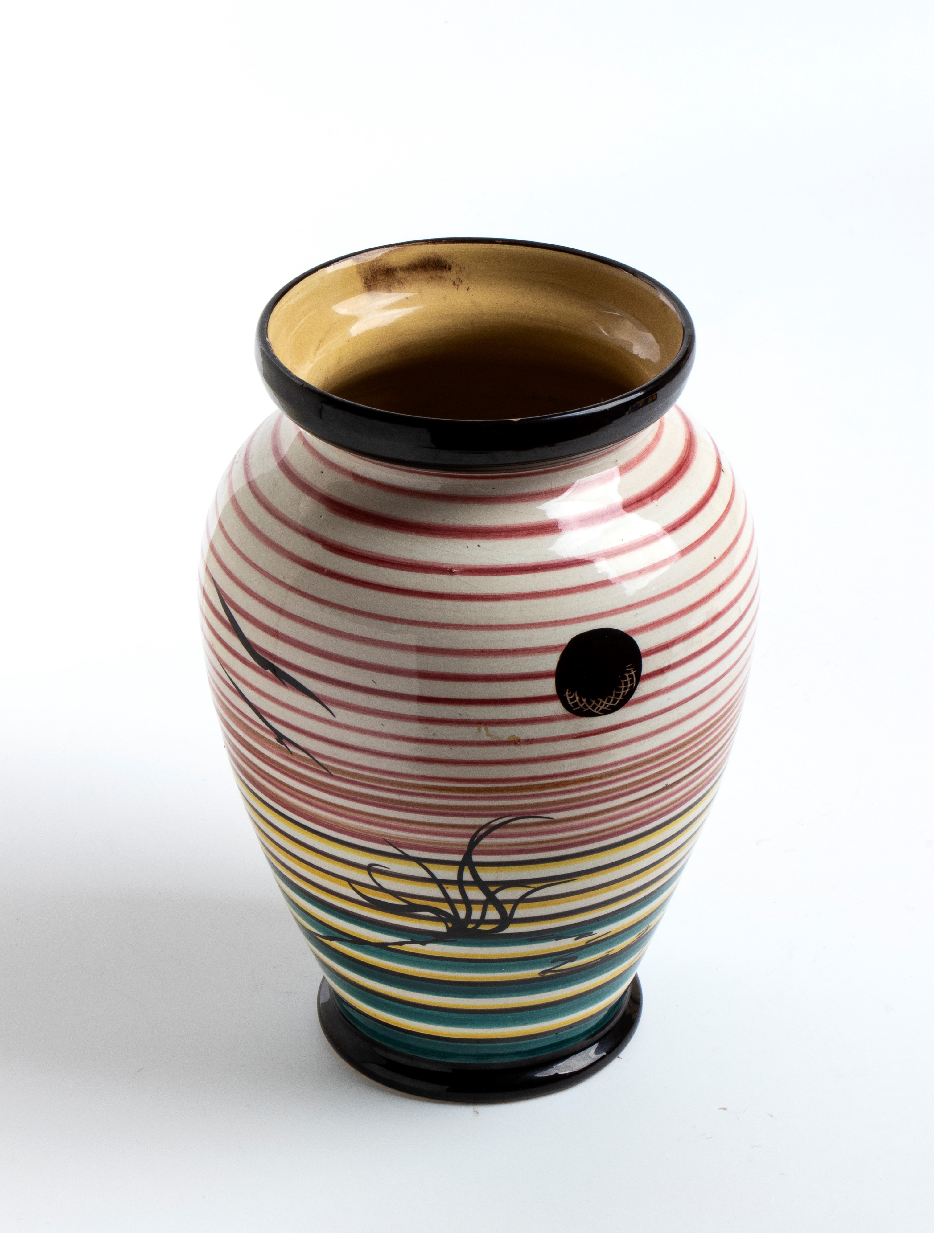 Vaso in stile ceramiche Rometti