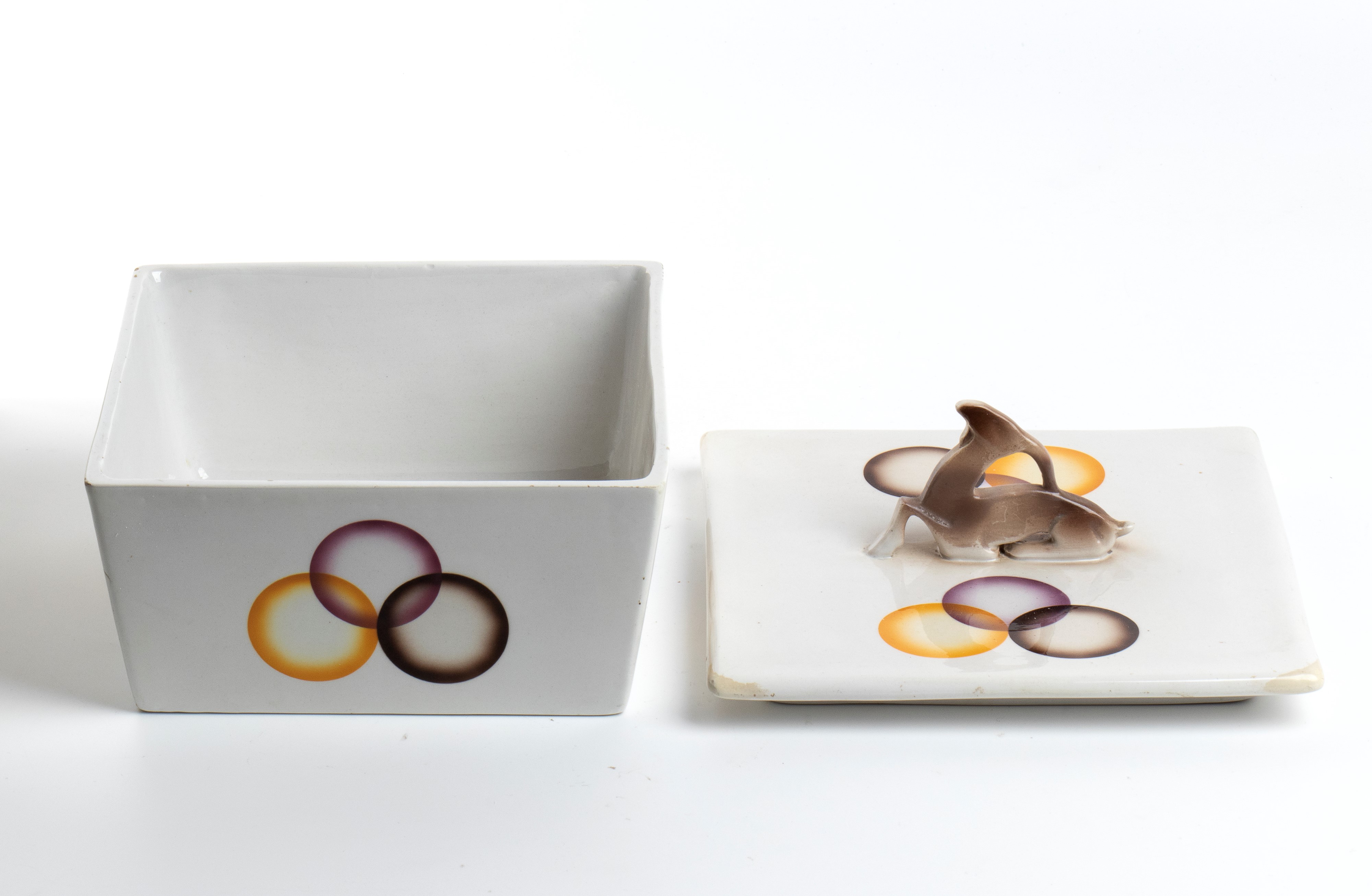 Scatola con manico zoomorfo attribuita a Angelo Simonetto