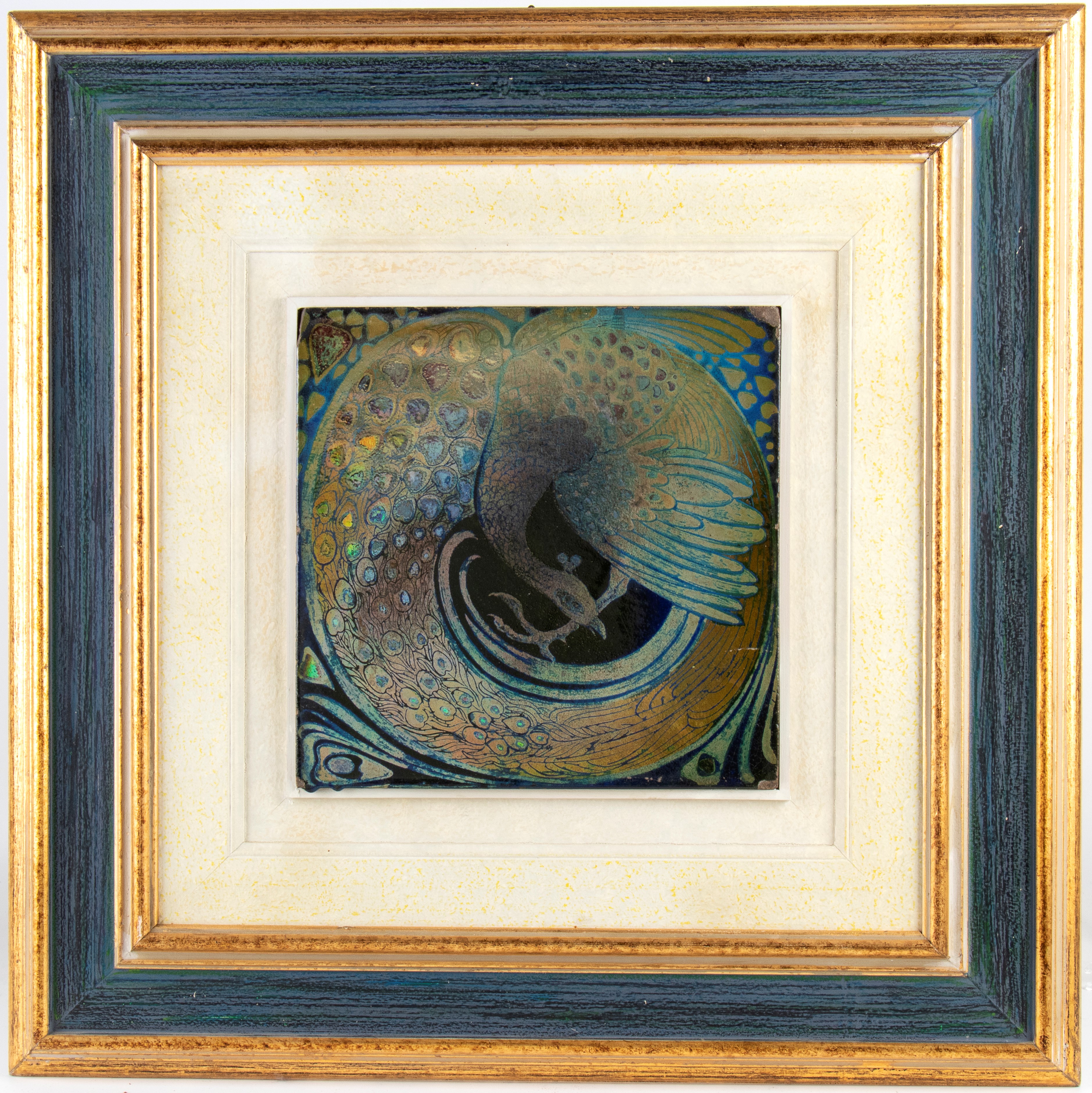 Piastrella con pavone