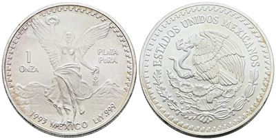 Messico, Oncia 1993 in Argento, 31,1 g, KM 494.3, FDC