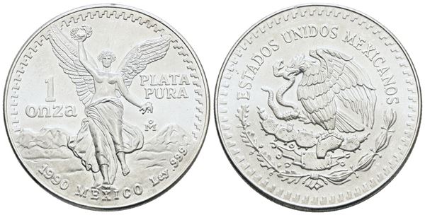 MESSICO. Oncia 1993. Ag; 31,1gr; KM 494; FDC