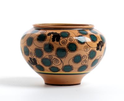 Salamandra, Piccolo vaso in ceramica
