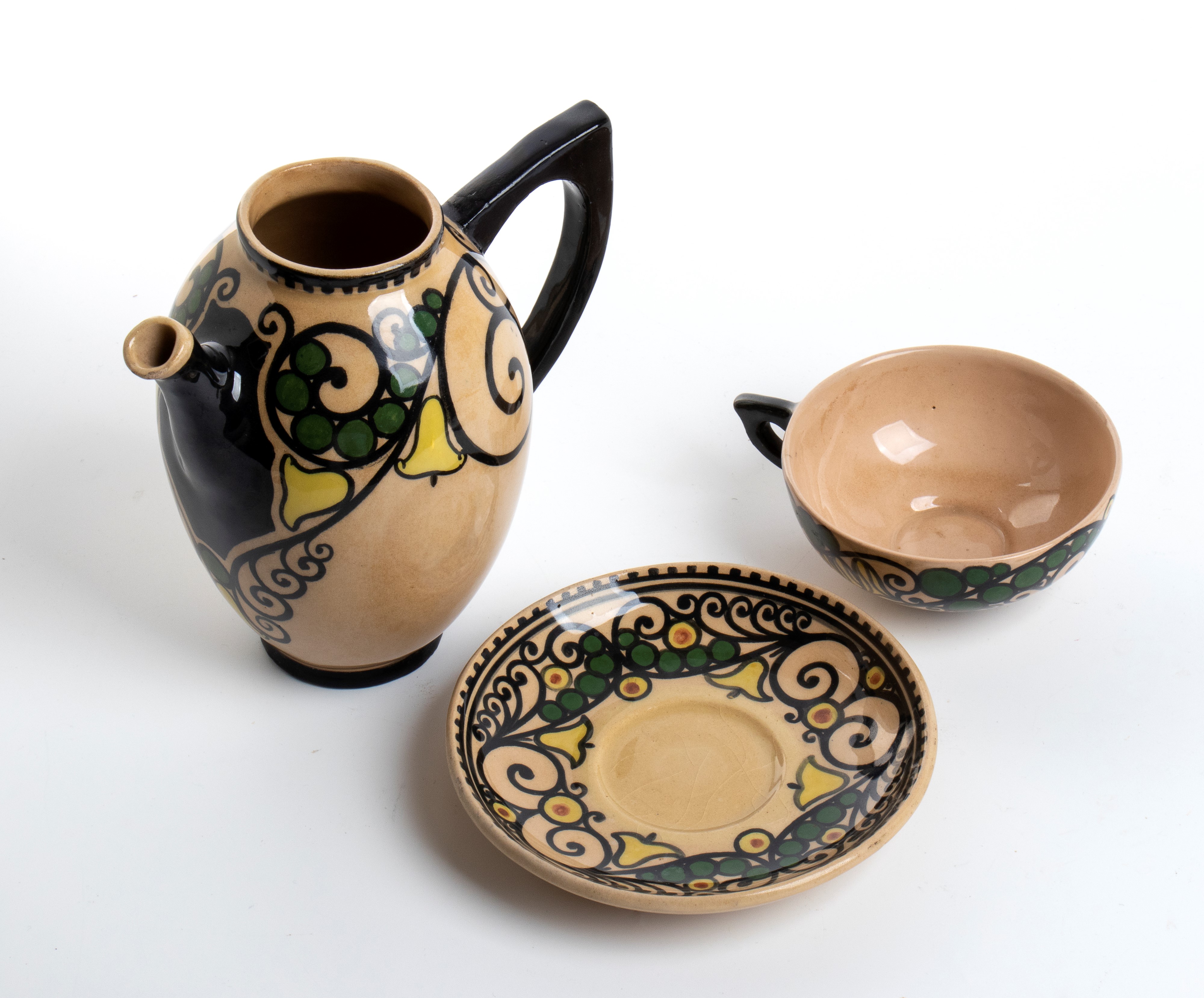 Manifattura Sipla - Servizio singolo da caffè, ceramica