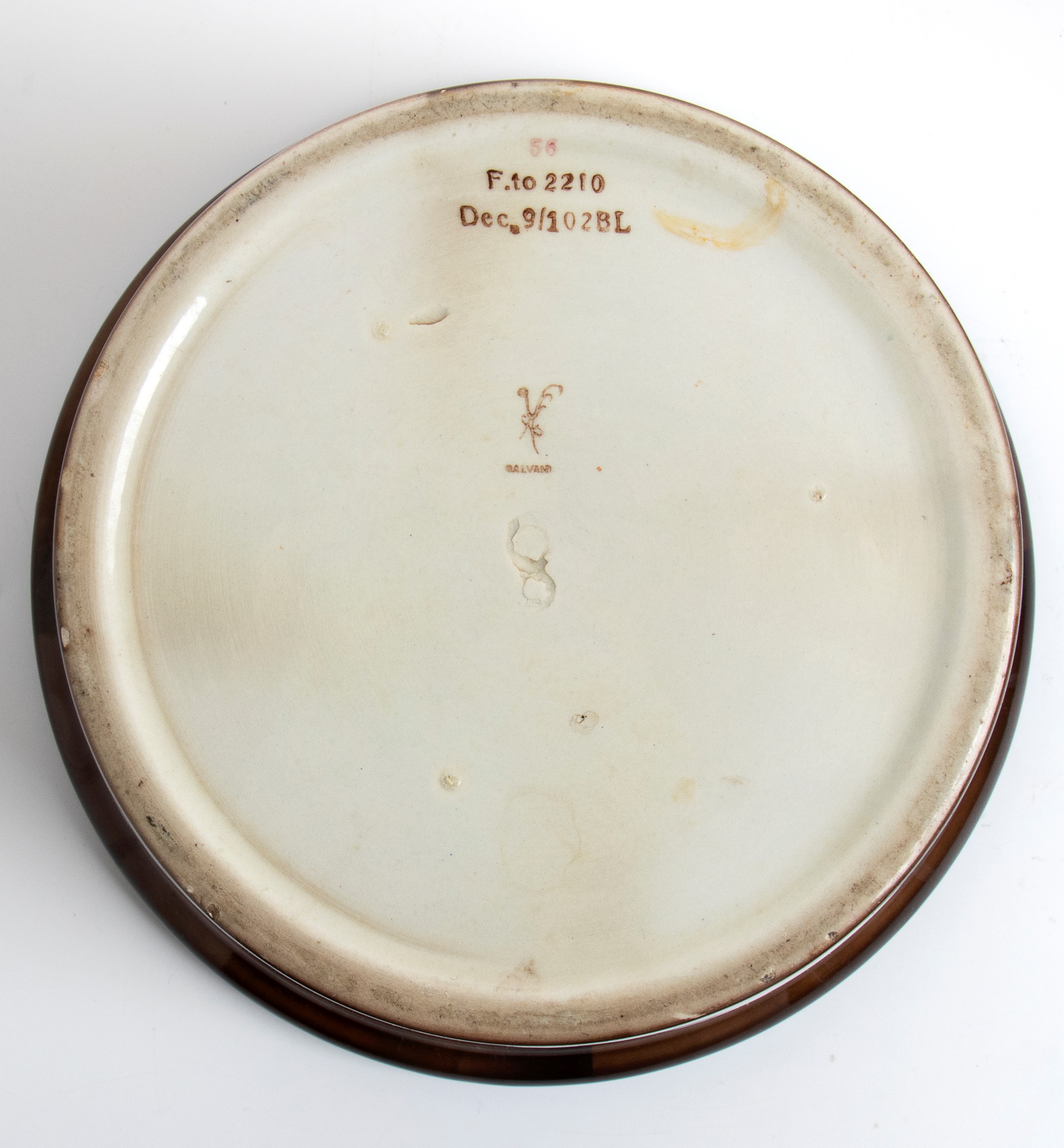 Lotto composto da due cachepot all'aerografo