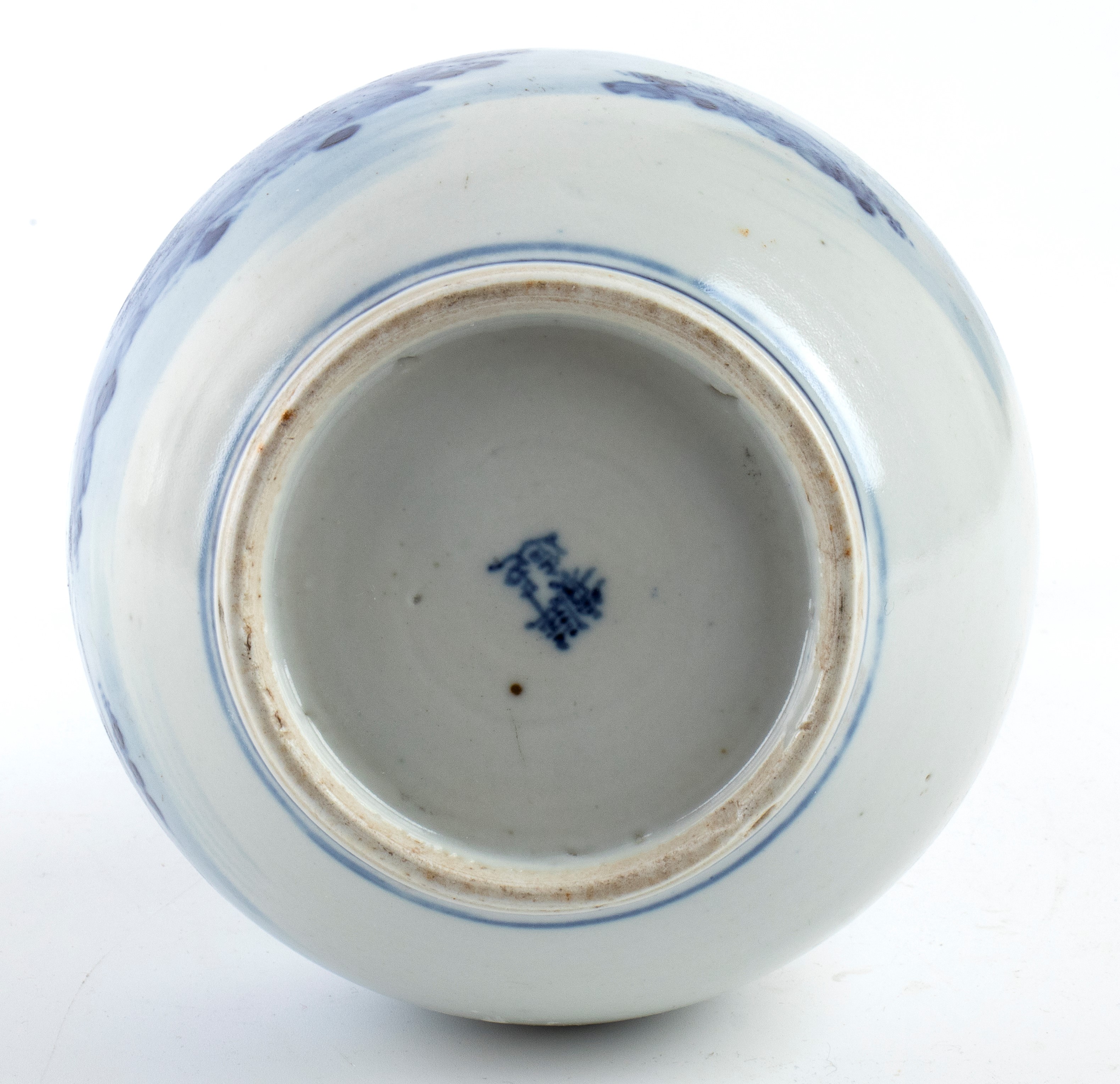 Vaso in porcellana bianco e blu, Cina