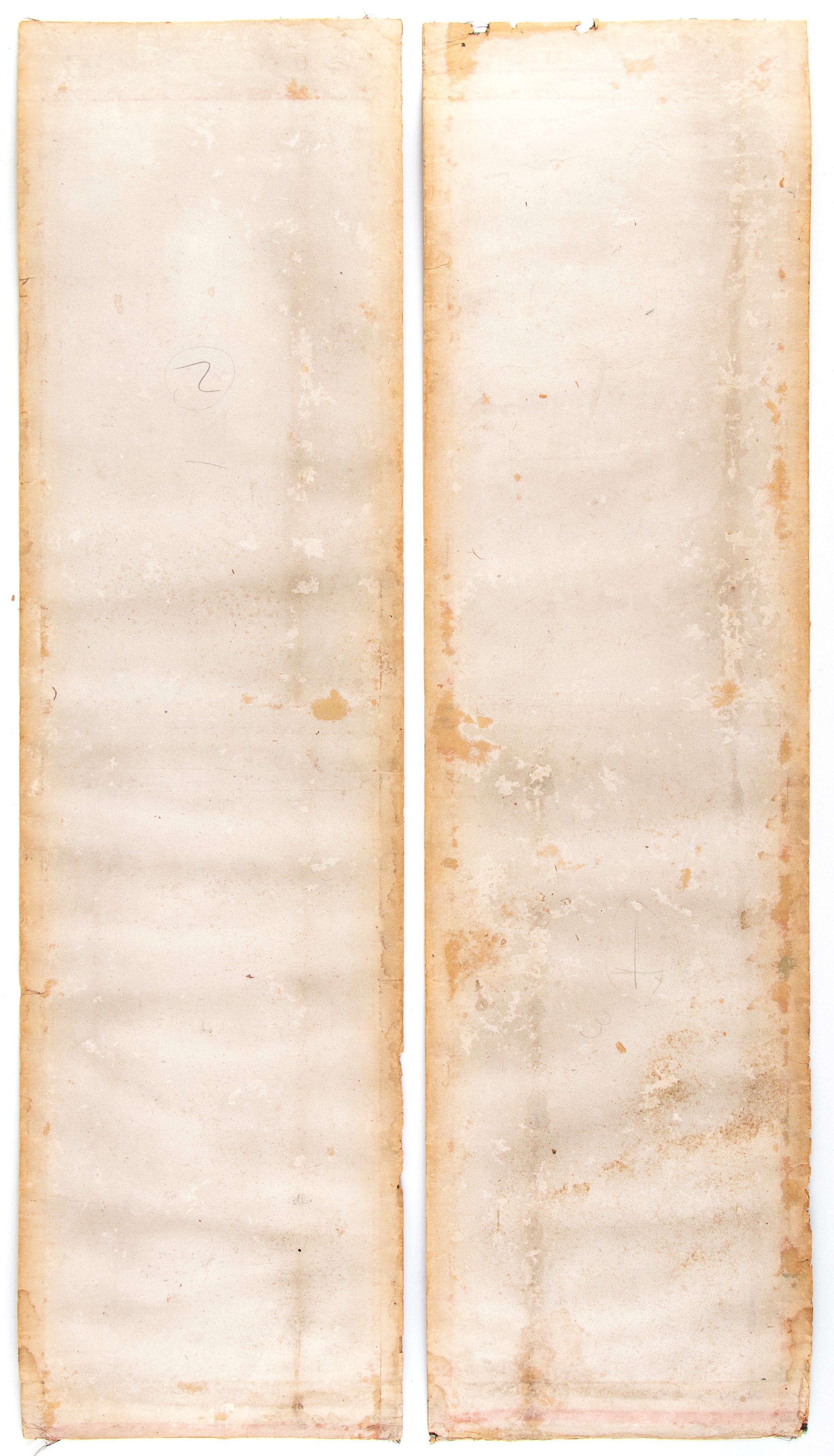 Su Liu-Peng, Quattro pannelli con paesaggi e figure, dinastia Qing, XIX secolo
