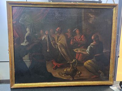 Il giudizio di Salomone, olio su tela