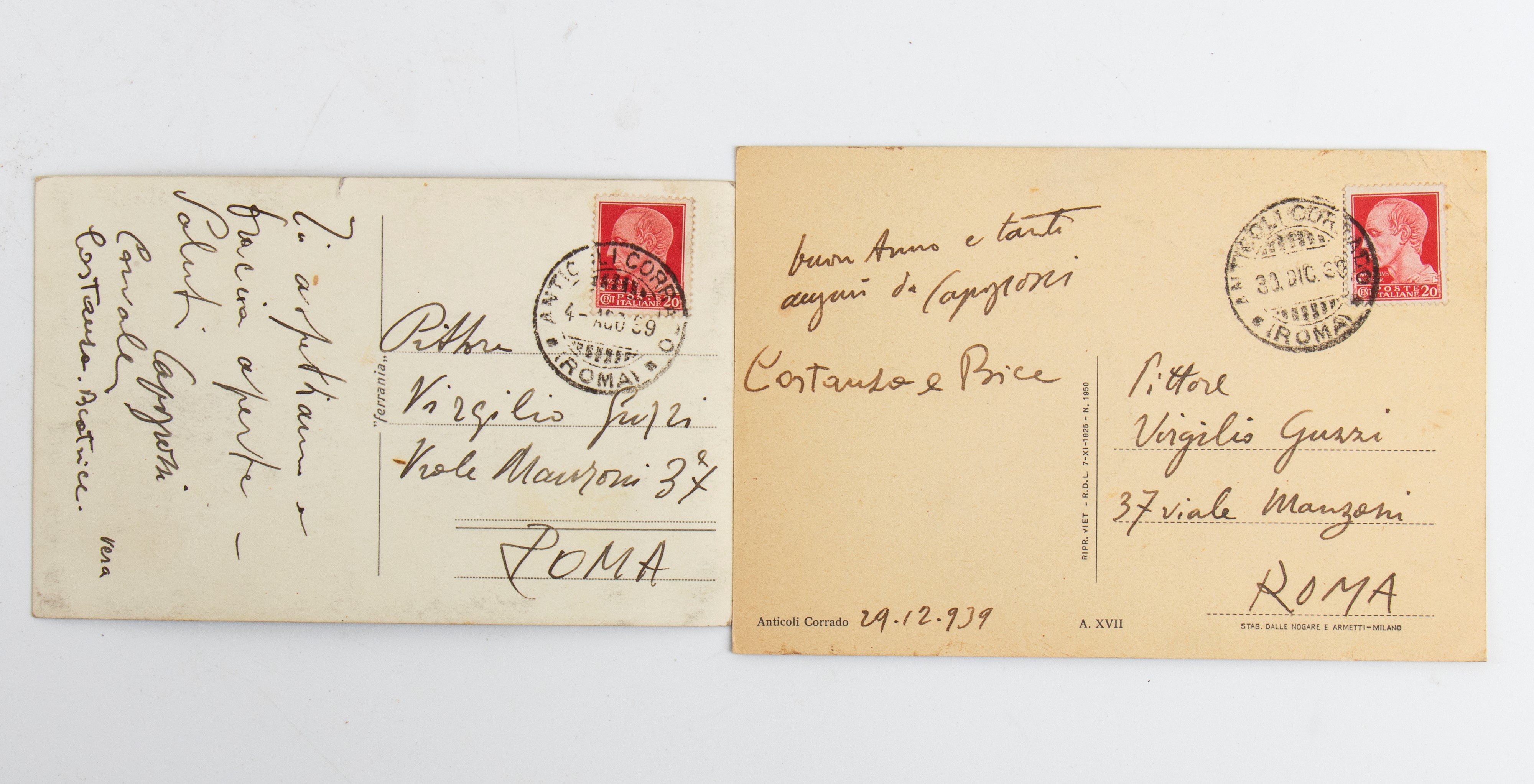 CAPOGROSSI a Virgilio Guzzi