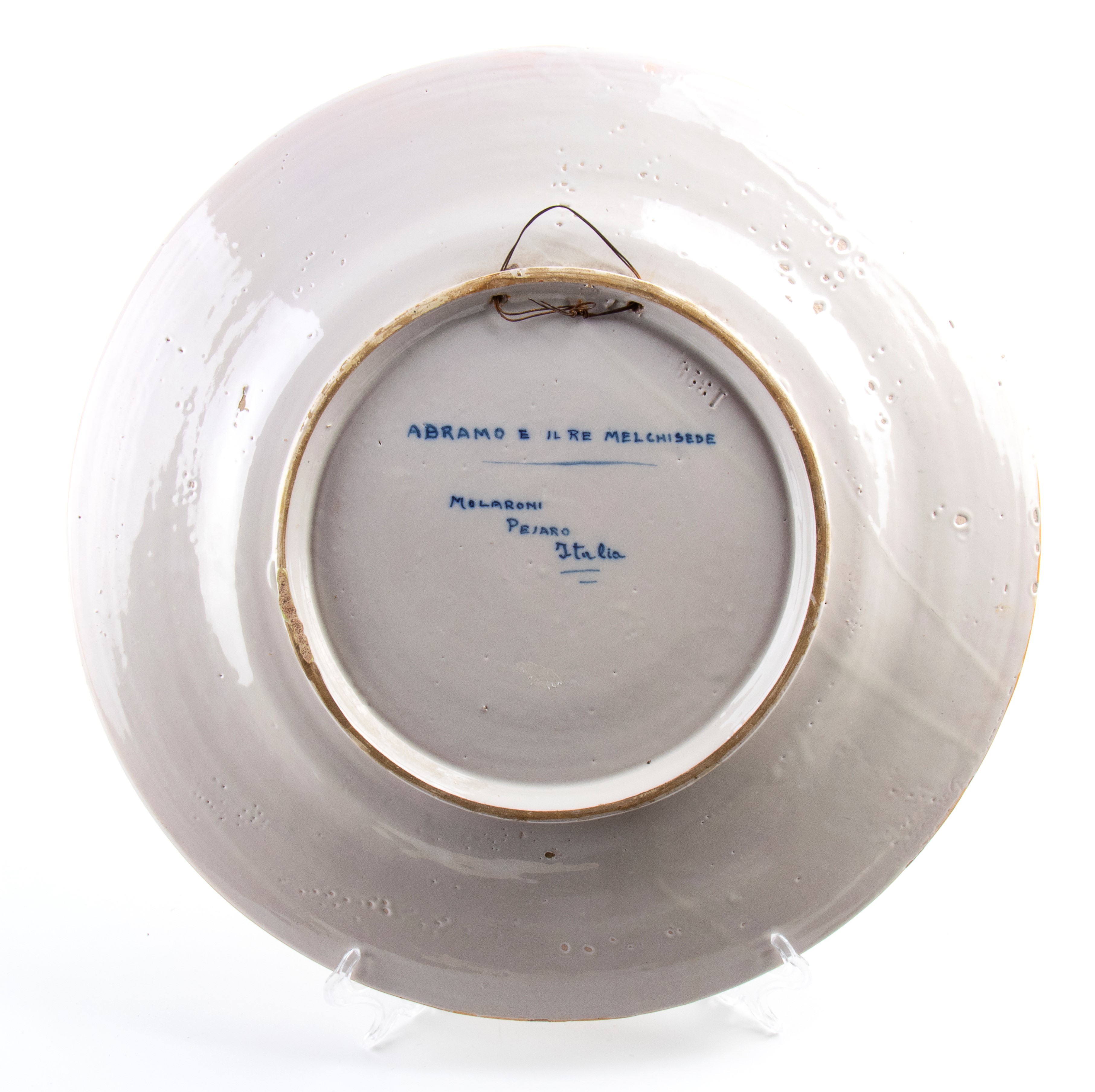 Piatto con scena biblica