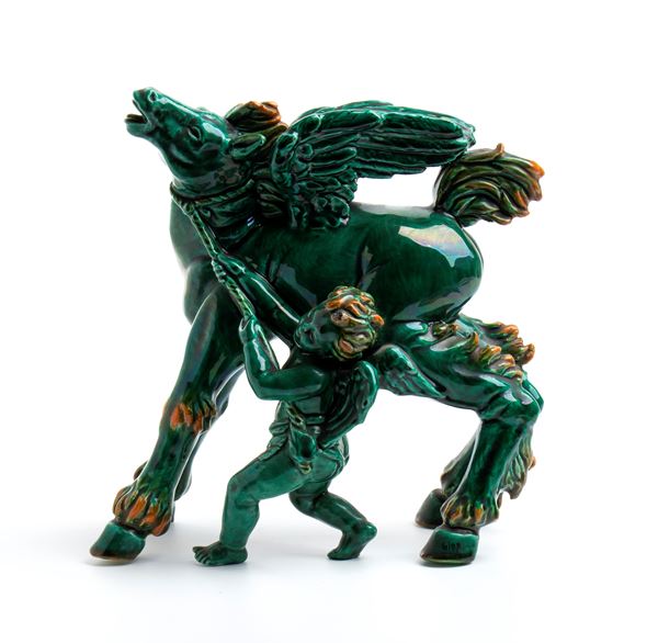 PETUCCO &amp; TOLIO - Cavallo alato e putto 