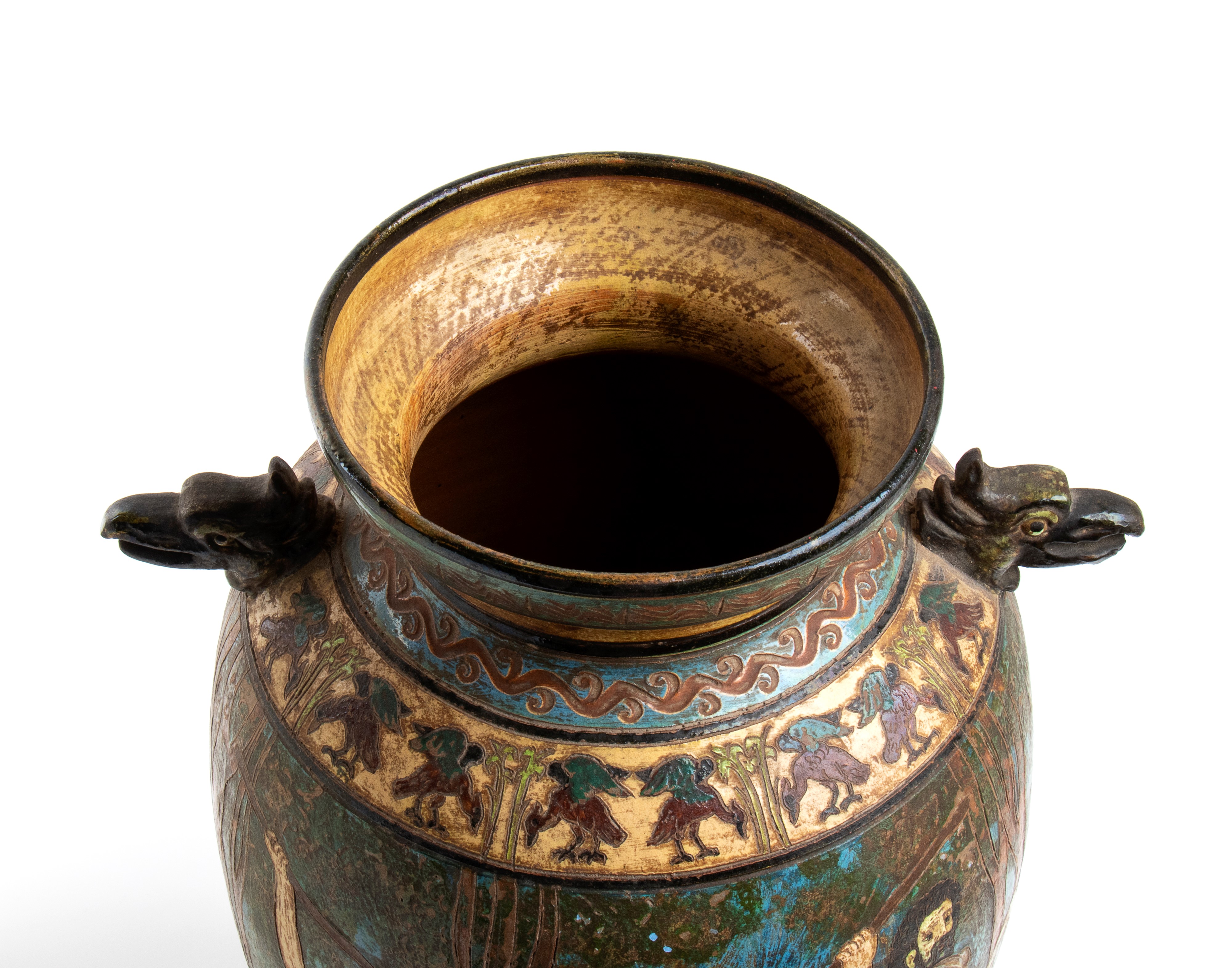 Vaso con scena mitologica di Diana e Atteone