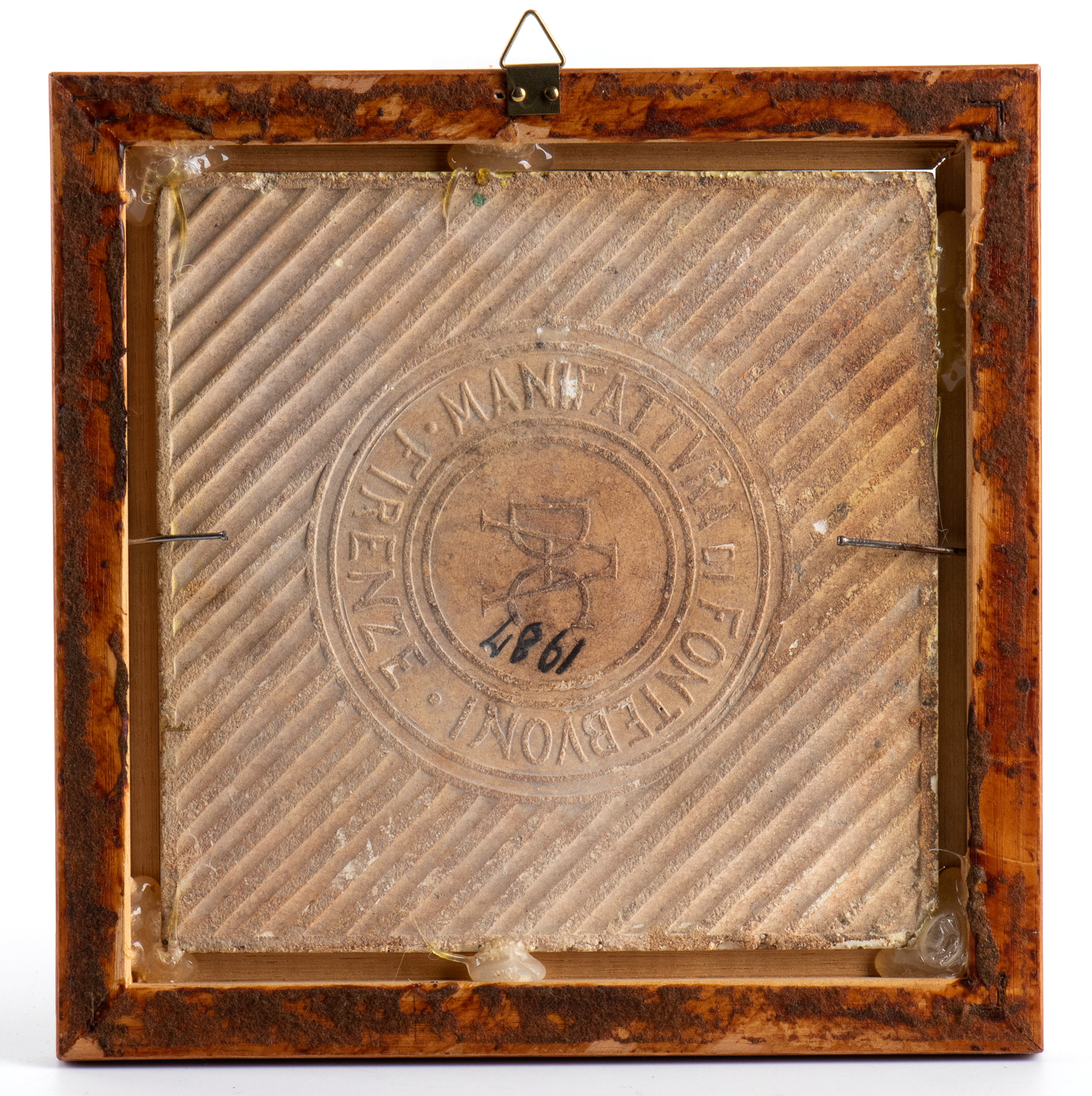 Mattonella a decori gialli