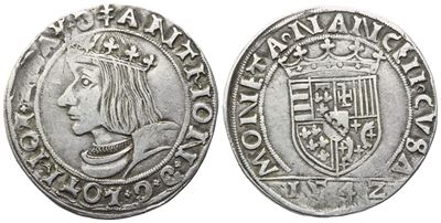Antonio di Lorena, Testone 1542 (Ducato di Lorena)