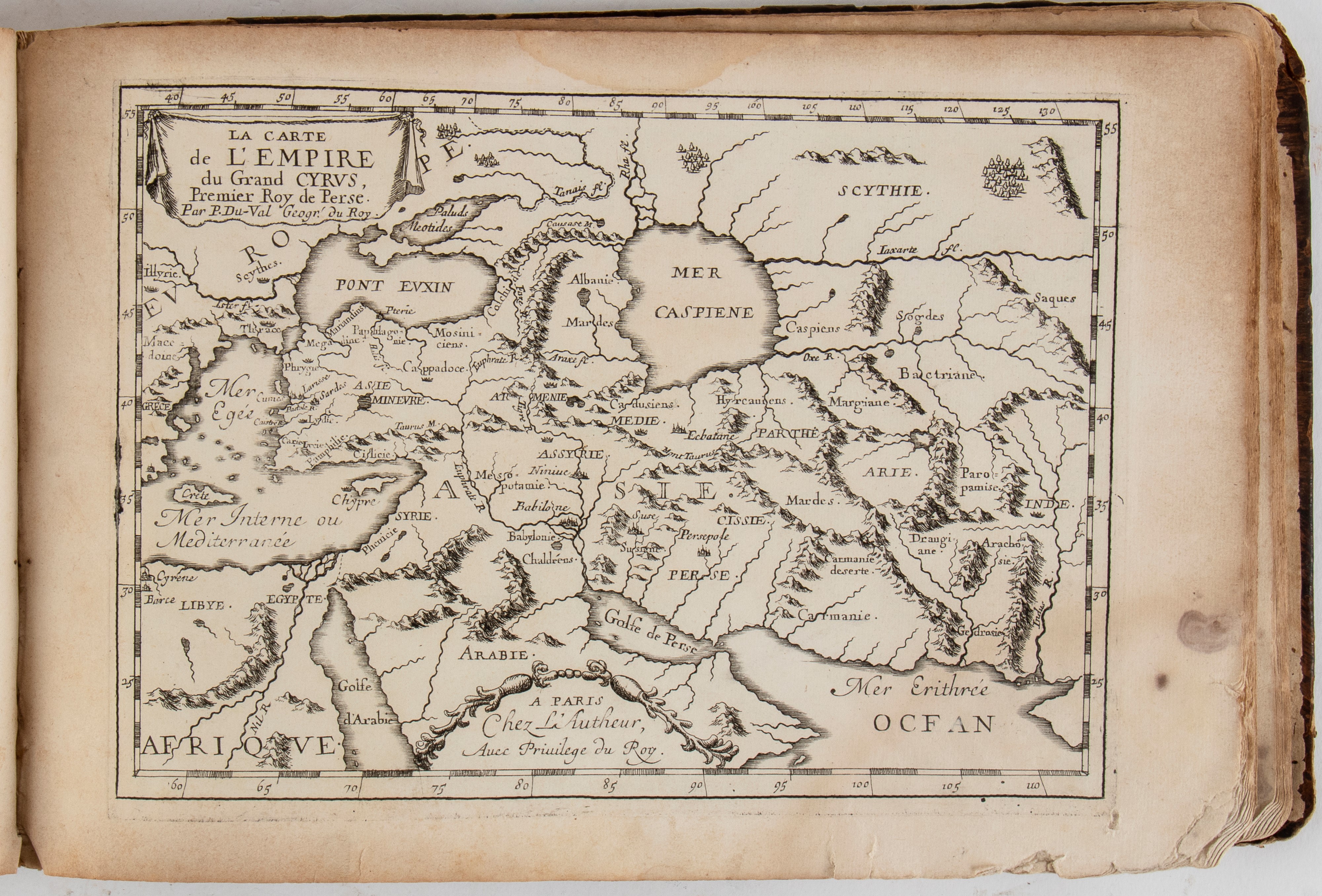 DUVAL Pierre Cartes géographiques dressées pour bien entendre les historiens, pour connoistre l'e...