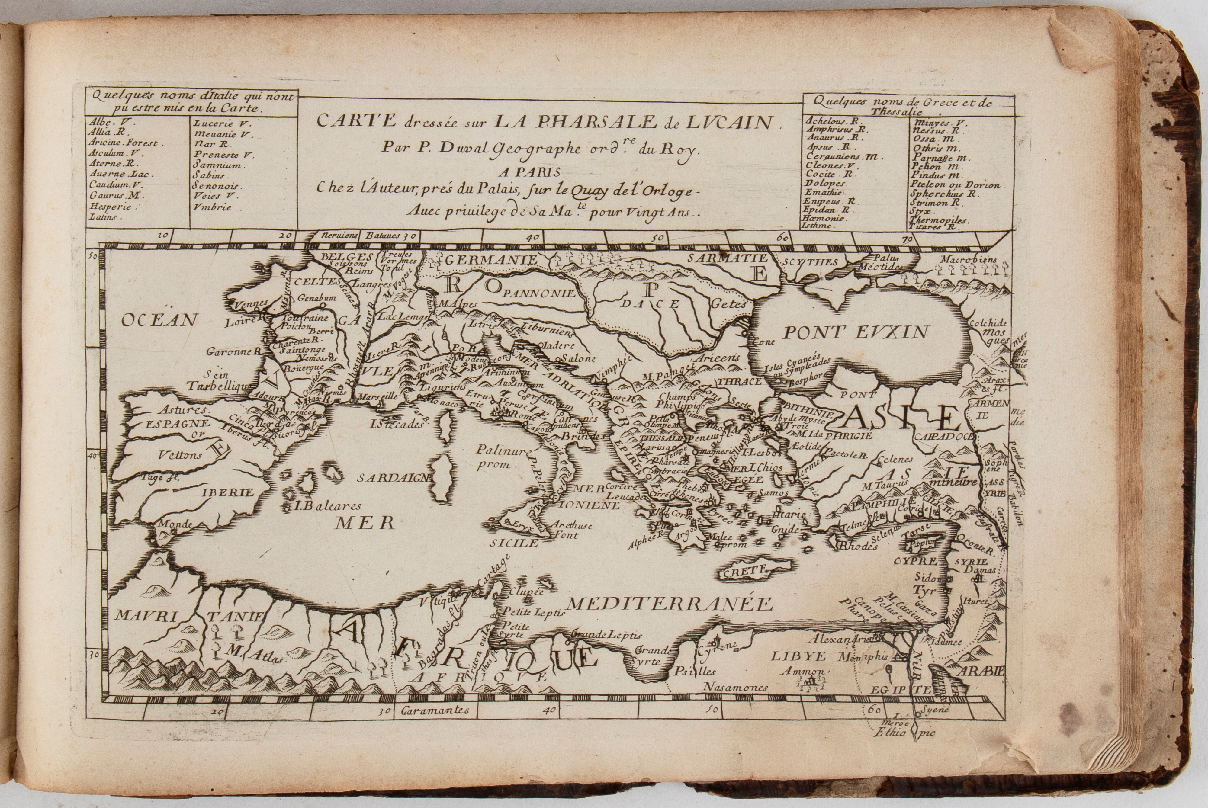 DUVAL Pierre Cartes géographiques dressées pour bien entendre les historiens, pour connoistre l'e...