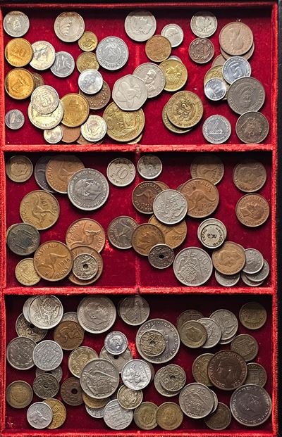 Monete di varie nazioni, lotto plurimo di monete mondiali