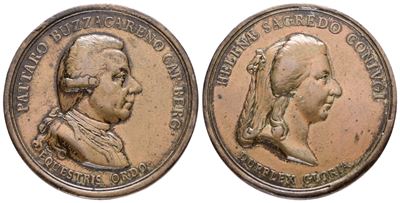 Bergamo. Pattaro Buzzacareno (1737-1791). Medaglia 1791. Opus: Guillemard. Ae; 41,4mm; Rara; Q.bb
