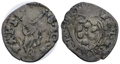 Ferdinando II de' Medici, Crazia, 0,72gr, Mi; 0,72gr; MIR 312b, Granducato di Toscana (1621-1670)