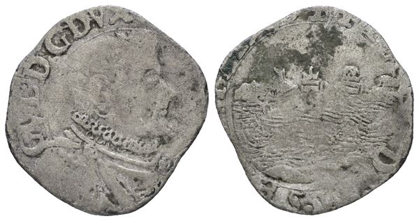 CASALE. Guglielmo Gonzaga (1566-1587). Parpagliola. Mi; 1,19gr; MIR 277/5; Rara; MB