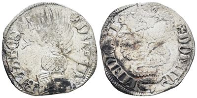 Barnabò Visconti, Pegione di Milano (1378-1385), Ag 2,4 gr, MIR 111/1