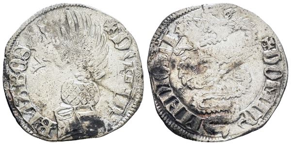 MILANO. Barnabò Visconti (1378-1385). Pegione. Ag; 2,4gr; MIR 111/1; MB/BB