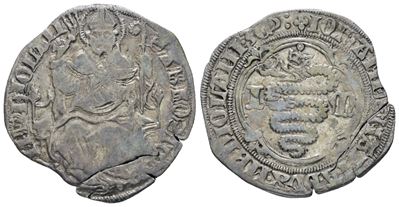 Giovanni Maria Visconti, Pegione/grosso (1402-1412) - Ag; 2,32gr; MIR 235/1
