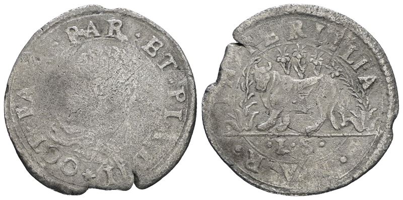 Parma. Ottavio Farnese (1547-1582). Cavallotto. Mi; 2,30gr; Mir 942; Rara; Mb