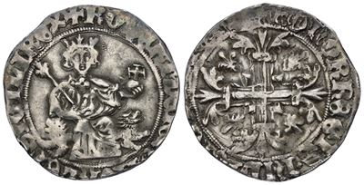 Roberto d'Angiò, Gigliato del Regno di Napoli, 1309-1343, Ag, 3,95 gr, BB
