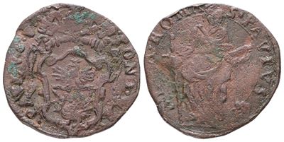 Paolo V, Quattrino (1605-1621), Cu 3.19gr, MIR 1566/10, MB/BB