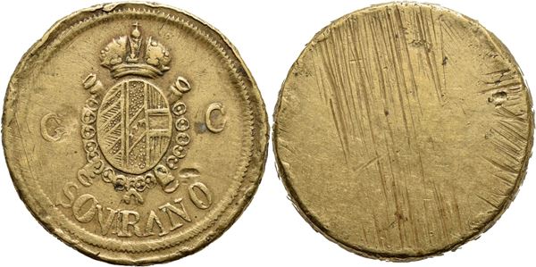 MILANO - Peso monetale Sovrano Ø: 25 mm. - (BR g. 11,07) Borz. manca. BB+